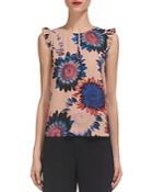 Whistles Abstract Sunflower-print Top