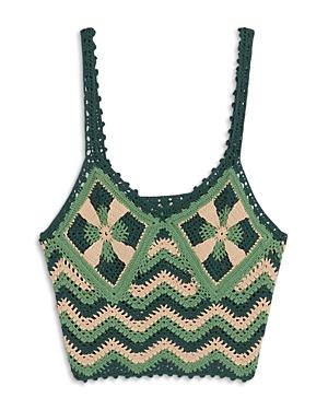 Sandro Francine Crocheted Crop Top