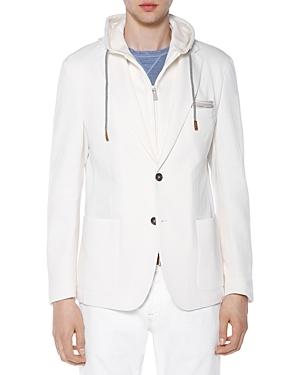 Eleventy Removable Hooded Bib Sport Coat