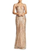 Dress The Population Mara Plunging Embellished Gown