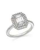 Diamond Double Halo Solitaire Ring In 14k White Gold, 1.25 Ct. T.w. - 100% Exclusive