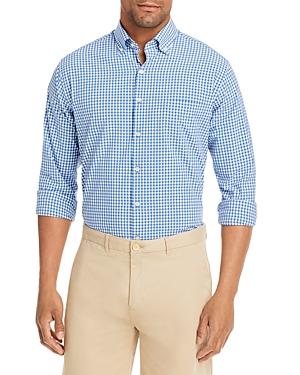 Peter Millar Camley Poplin Gingham Long Sleeve Shirt