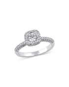 Bloomingdale's Luxe Cushion Cut Diamond Ring In 14k White Gold, 1.0 Ct. T.w. - 100% Exclusive