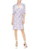 Sandro Soleil Striped Embroidered Bee-motif Dress