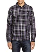 Native Youth Grunge Plaid Slim Fit Button Down Shirt