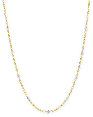 Aerodiamonds 18k Yellow Gold Orbit Diamond Nine Stone Station Necklace, 18
