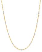 Aerodiamonds 18k Yellow Gold Orbit Diamond Nine Stone Station Necklace, 18