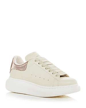 Alexander Mcqueen Women's Oversized Metallic Heel Detail Sneakers