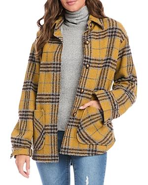 Karen Kane Plaid Shirt Jacket