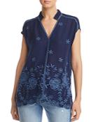 Johnny Was Trisa Embroidered Blouse
