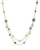 Bloomingdale's Rainbow Gemstone Station Necklace In 14k Yellow Gold, 18 - 100% Exclusive