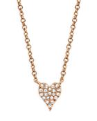 Moon & Meadow 14k Rose Gold Diamond Pave Heart Pendant Necklace, 18 - 100% Exclusive