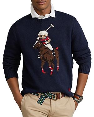 Polo Ralph Lauren Polo Bear Cotton Blend Regular Fit Crewneck Sweater