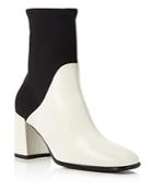 Via Spiga Devon Leather And Stretch Sock Booties - 100% Exclusive