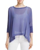 Eileen Fisher Petites Two-piece Sheer High/low Top