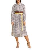 Marina Rinaldi Danzica Satin Shirtdress