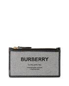 Burberry Horseferry Canvas & Leather Card Case