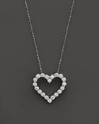 Diamond Heart Pendant Necklace In 14k White Gold, 3.0 Ct. T.w. - 100% Exclusive