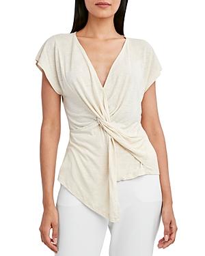Bcbgmaxazria V Neck Twist Front Top
