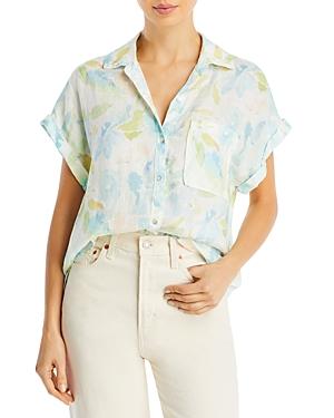 Bella Dahl Linen Short Sleeve Pocket Button Down Shirt