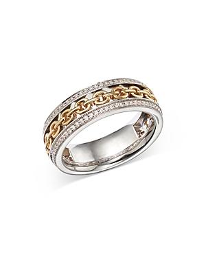 Bloomingdale's Men's Diamond Band In 14k Yellow & White Gold, 0.50 Ct. T.w. - 100% Exclusive