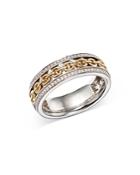 Bloomingdale's Men's Diamond Band In 14k Yellow & White Gold, 0.50 Ct. T.w. - 100% Exclusive