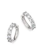 Bloomingdale's Diamond Hoop Earrings In 14k White Gold, 1.50 Ct. T.w. - 100% Exclusive