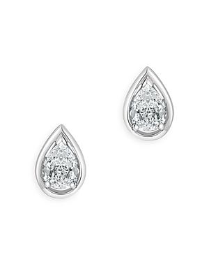 Bloomingdale's Pear Shaped Diamond Stud Earrings In 14k White Gold, 0.56 Ct. T.w. - 100% Exclusive