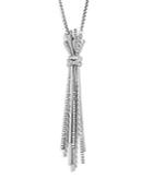 David Yurman Sterling Silver Angelika Diamond Pave Y Necklace, 36