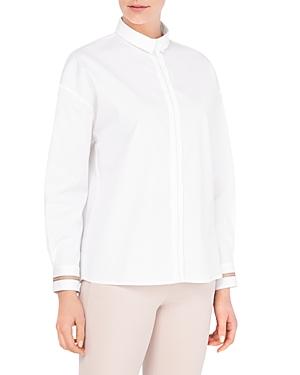 Peserico Band Collar Shirt