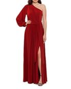 Aqua One Shoulder Gown - 100% Exclusive