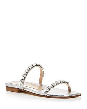 Stuart Weitzman Women's Aleena Embellished Slide Sandals