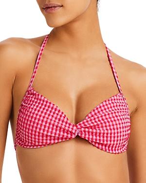 L*space Twister Printed Halter Bikini Top