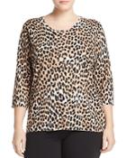 Marina Rinaldi Acropoli Leopard-print Sweater