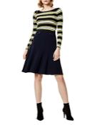 Karen Millen Striped Rib-knit Sweater