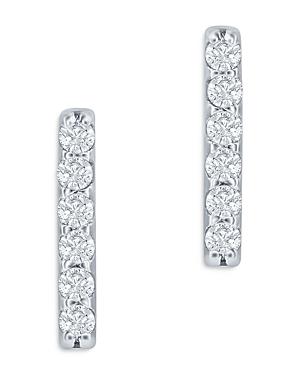 Bloomingdale's Diamond Bar Stud Earrings In 14k White Gold, 0.10 Ct. T.w. - 100% Exclusive