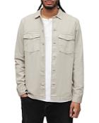 Allsaints Spotter Cotton Solid Regular Fit Button Down Shirt