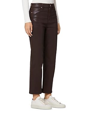 Hudson Remi High Rise Straight Jeans In Coated Chicory