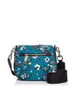 Marc Jacobs 3d Painted Flowers Nomad Small Saddle Bag