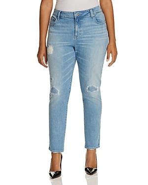 Lucky Brand Plus Ginger Distressed Skinny Jeans In Ideal