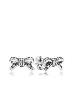 Pandora Stud Earrings - Sterling Silver & Cubic Zirconia Sparkling Bow