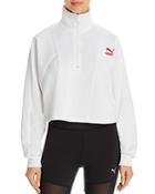 Puma Tfs Half-zip Cropped Sweatshirt