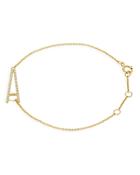 Moon & Meadow 14k Yellow Gold Initial Bracelet