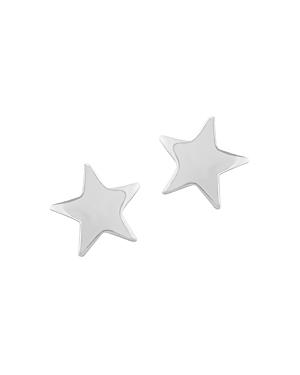 Bloomingdale's Medium Star Earrings In 14k White Gold - 100% Exclusive