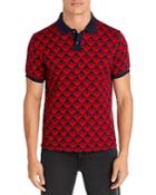 Moncler Short Sleeve Printed Polo Shirt