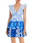 Aqua X Studio 189 Mixed Print Tiered Mini Dress - 100% Exclusive