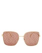 Fendi Women's Square Mirror Sunglasses, 59mm