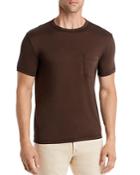 Officine Generale Pigment Dyed Short Sleeve Crewneck Pocket Tee