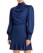 Aqua Button Shoulder Dress - 100% Exclusive