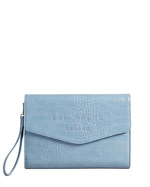 Ted Baker Croc Detail Envelope Pouch